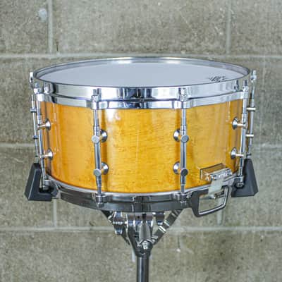 Tama Gladstone Artwood Snare Drum – 6.5" x 14" – Birdseye Maple – Mid 80s (1986–87) – AW546 image 5