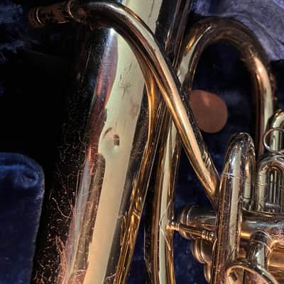 King 3/4 Tuba w/ Recording Bell - rare 1145W 1978 - Yellow Brass image 10