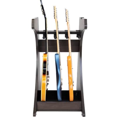 Gator Frameworks Elite Series 3 to 4-Space Guitar & Instrument Case Combo Rack Dark Walnut Brown Finish image 3