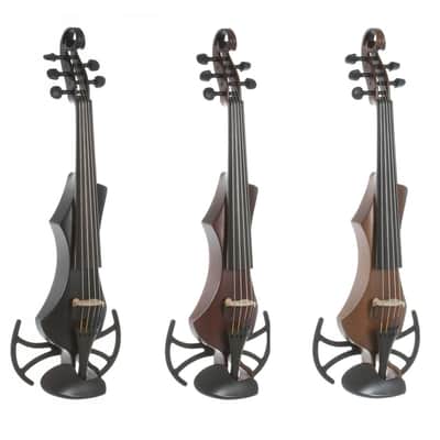 GEWA Novita 3.0 Electric 5-Strings Violin, Black, With Universal Shoulder Rest Adapter image 5