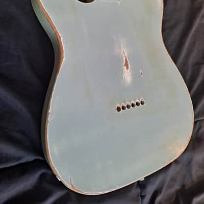 Custom Telecaster/Partscaster 2017 - Turquoise Blue - Relic Aged image 4