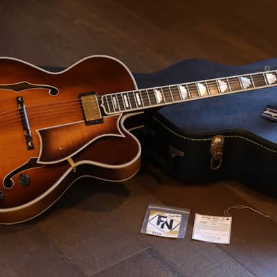 Heritage Golden Eagle Archtop Hollow Body Electric Guitar Antique Sunburst + OHSC image 1