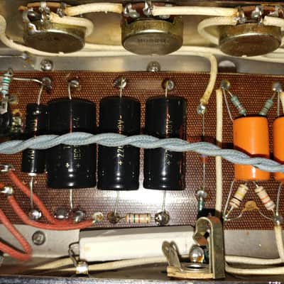 Holland 4x10 Boutique Amp Gibb Droll 50 watt with reverb 1996 Blonde Tolex image 16