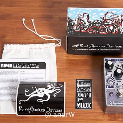 EarthQuaker Devices / Death By Audio Time Shadows Subharmonic Multi-Delay Resonator 2020 - Silver / Purple image 1