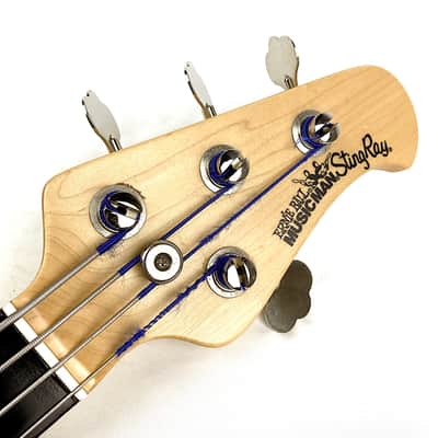 Ernie Ball Music Man Sting Ray 4 Fretless (Modified) 2000 Natural Ash image 15