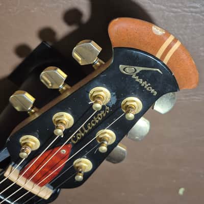 Ovation 2002-AC Collector's Series 2002 - African Cherry #158 w/OP40 Preamp and hard case image 5