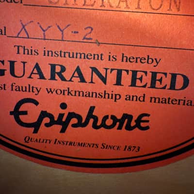 Epiphone by Gibson Sheraton 1999 - Redburst original vintage MIK image 8