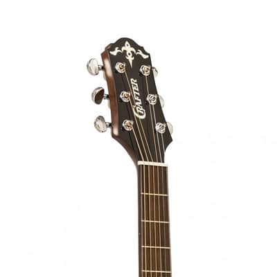 Crafter AL G-MAHO CE Anniversary MAHO Series Grand Auditorium Cutaway Autums Leaves Inlay Design Solid Spruce Top Mahogany Neck 6-String Acoustic-Electric Guitar w/Gig Bag image 9