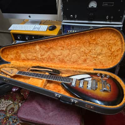 Vox Mark VI Electric Guitar w Original Case and Case Candy 1966-1968 - Sunburst image 19
