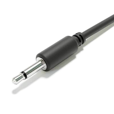 ExcelValley [Black | 45 cm - 17.72"] 5-Pack - Hopscotch Mono Splitter Y Patch Cables TS 3.5mm 1/8" Eurorack Synth image 5