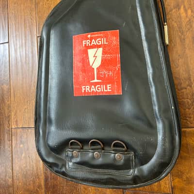 Unknown Precision Jazz Bass Leather Gig Bag 1970's - Black Leather! Hand Made For A 1960 Precision Bass! RARE ! image 3