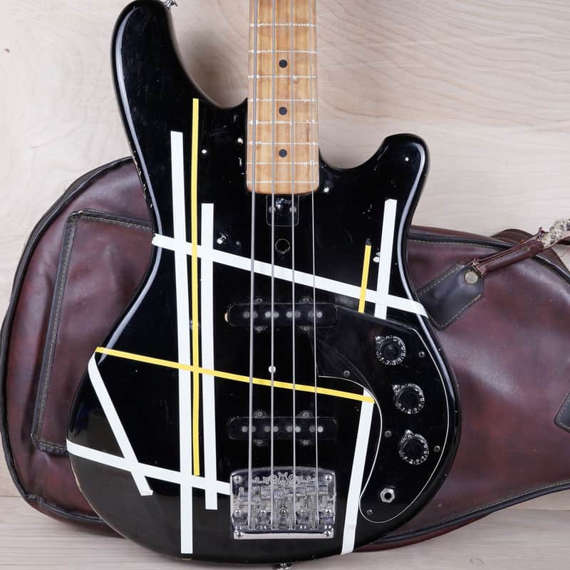 Yamaha Super Bass SB-500 1970s Black Converted to Fretless Made in Japan MIJ w/ Bag image 1