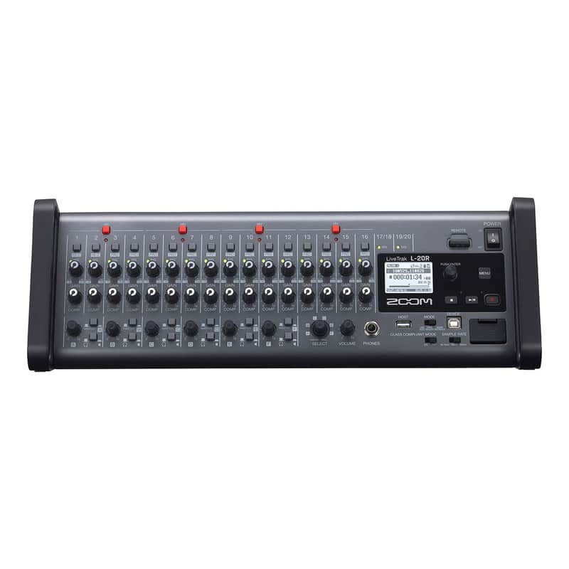 Zoom LiveTrak L-20R Rack Mount Portable Mixer and Recorder image 1