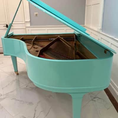 Baldwin SF-10 Artist Series Grand Piano - 7' Light Emerald Finish image 7