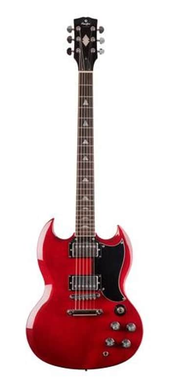 PRODIPE Prodipe JMFGS300 | Chitarra elettrica, stile SG JMFGS300WRNC Colore: Wine Red Gloss image 1