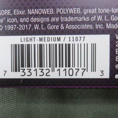 Elixir 11077 Nanoweb 80/20 Bronze Acoustic Guitar Strings - Light/Medium (12-56) image 4