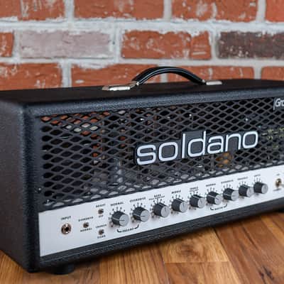 Soldano SLO-100 Head Ground Zero Mod 2020 Black - White Chassis image 2