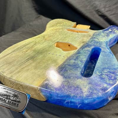 MH Customs Tidal Series "MIDNIGHT CURRENT" T-Style Guitar Body 2026 - Nitrocellulose Gloss image 7