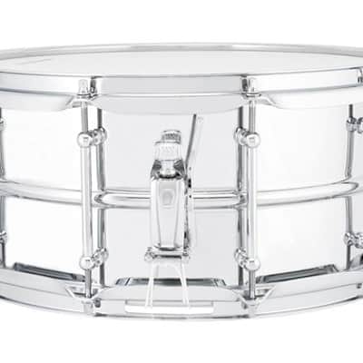 Ludwig Supralite LU654SL 6.5x14" Steel Snare Drum image 4
