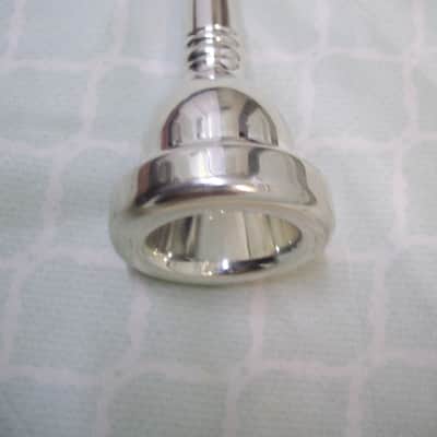 Silver trombone mouthpiece. Large shank image 3