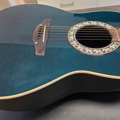 1993 Ovation American 1111 Balladeer RARE Cadillac Green USA CASE QUEEN TIME CAPSULE Acoustic Electric Deep Bowl Lyrachord Guitar image 16