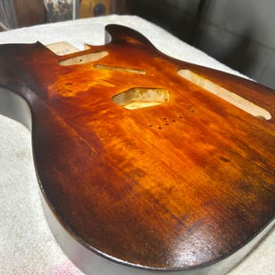 Tobacco Burst Basswood T-style guitar body - USA! image 5