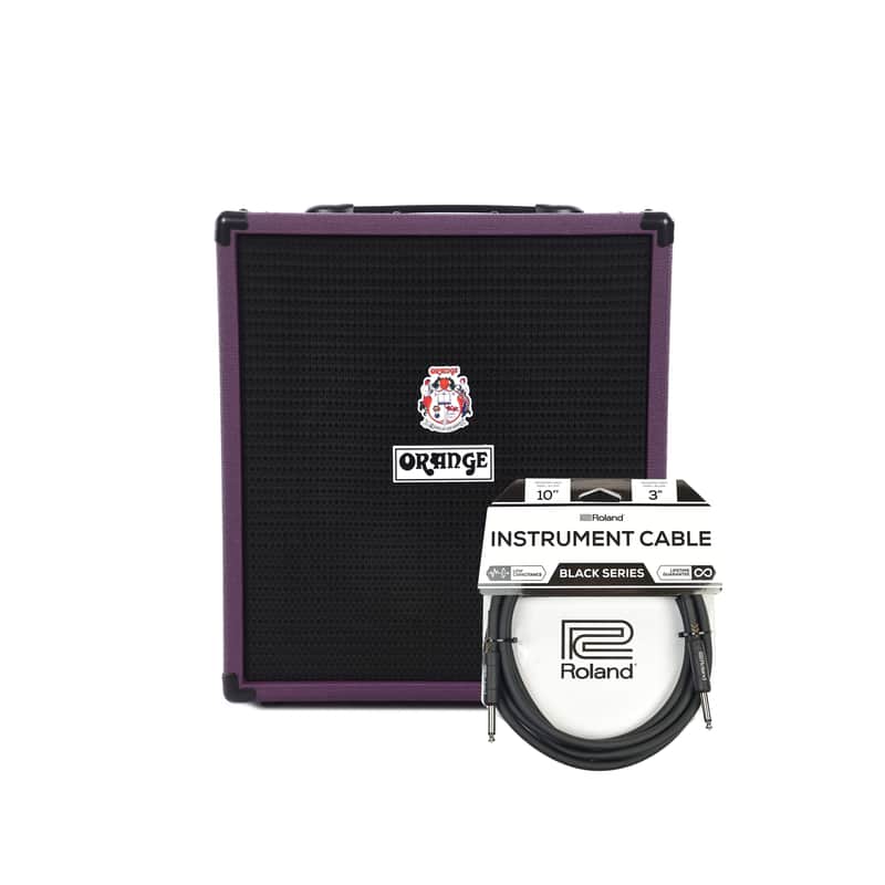 Orange Crush Bass 50 1x12 50w Combo Glenn Hughes Limited Edition and (1) Cable Bundle image 1