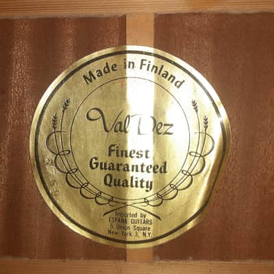 Vintage Val Dez Classical Guitar Truss Rod 1969 Finland image 25