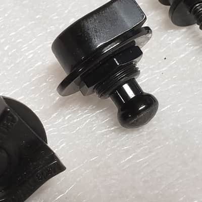 80's West Germany Schaller Strap Locks Complete Set Black German Vintage image 6