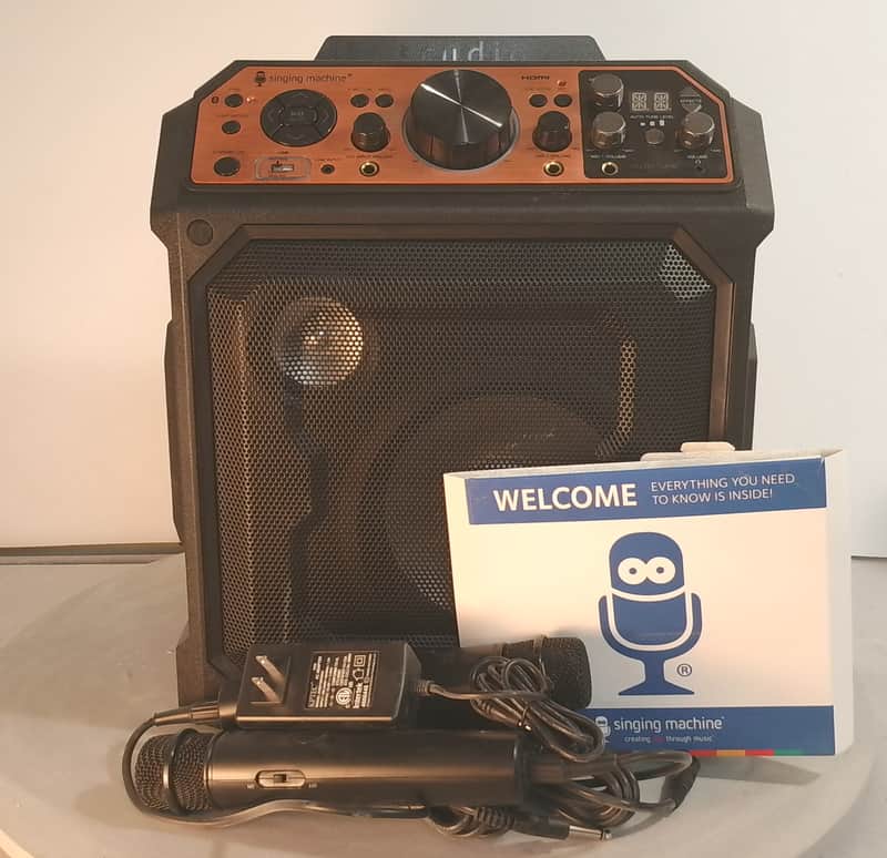 Singing Machine SDL2093 Karaoke System Bluetooth HDMI Auto-Tune Portable Speaker