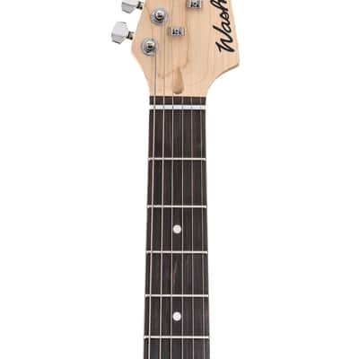 Washburn SDFTB Deluxe Sonamaster Double Cut Solid Body Flame Maple Top Maple Bolt-on Maple Neck 6-String Electric Guitar image 3