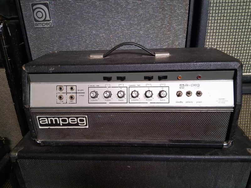Ampeg B-25 2-Channel 55-Watt Bass Head Serviced Classic Bass / Guitar Head image 1