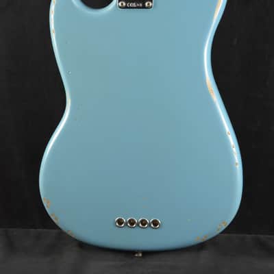 Fender JMJ Road Worn Mustang Bass Faded Daphne Blue Rosewood Fingerboard image 9