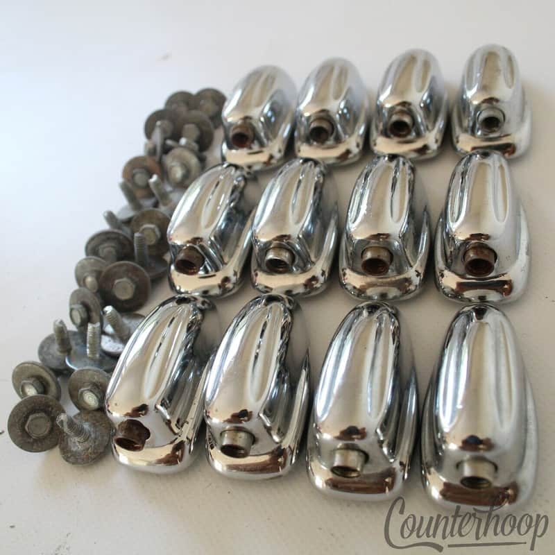 *Slingerland 16x Small Sound King Lugs 3Ply Tom Drum Chrome Set Vintage 50s-60s* image 1