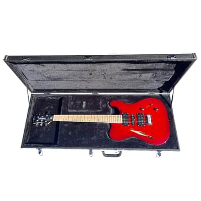 BootLegger Guitar Rye Memphis 2023 Deep Red - HSH - Coil Split - Red Burst - Case - Tele Style image 3