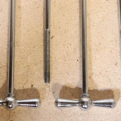 Ludwig 6-1/8" Chrome T Rods 4pk Vintage 1950's -60's image 3