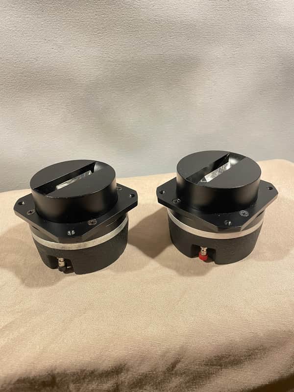 JBL 077 "Crystal Slot"  Super Tweeters PAIR Blue Diaphragm! image 1