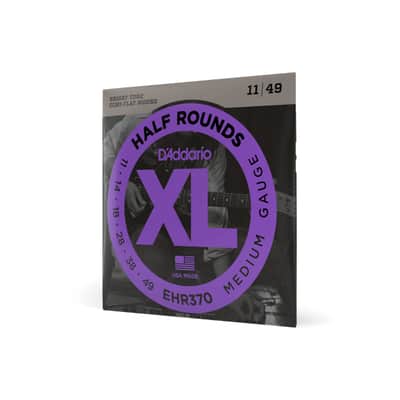 D'addario EHR370 Regular Light, XL Half Rounds Electric Guitar Strings - 11-49 image 2