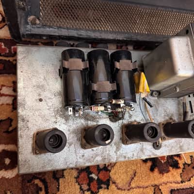 Vintage 1964 Selmer Truvoice Bassmaster 50 Croc Skin Valve Amplifier Head *1960s* image 17