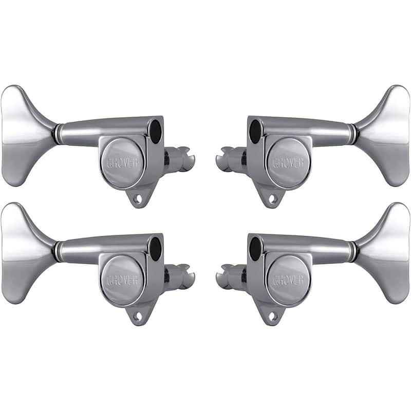 Grover Mini Bass 144 Series Tuning Machines Regular Chrome 2+2 image 1