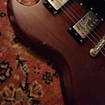 1972 Gibson SG Deluxe Cherry w/ 70s Gibson SG Case | Gibson Embossed T-Top Humbuckers, Factory Gibson Bigsby B5 image 7