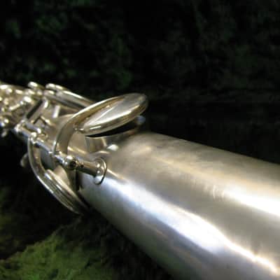 Rare Buescher True Tone "Stritch" Straight Alto Saxophone 1926 Silver Plated image 12
