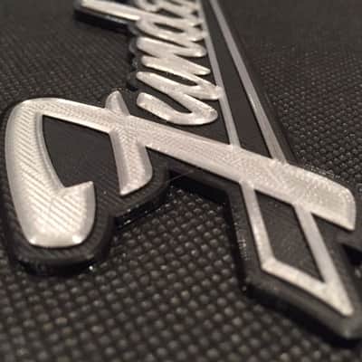Custom Guitar Amp Cab Amplifier Badge Emblem in Fender Style image 4