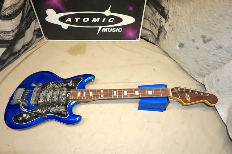 Teisco Del Rey ET-440 et440 Spectrum 4 Electric Guitar MIJ Made In Japan Vintage Blue image 1