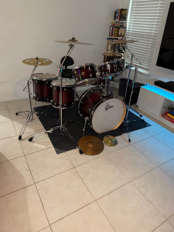 Gretsch 7 piece full kit Catalina Maple Deep Cherry finish 2026 - Deep Cherry image 1