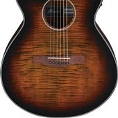 Ibanez AEG79L Left Handed Acoustic Electric Guitar Tiger Burst High Gloss image 1