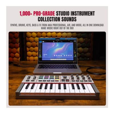 Akai MPK Mini 4 PORTABLE USB KEYBOARD (White) image 6
