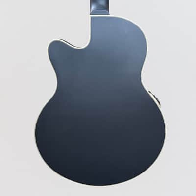 Warwick RockBass Alien Deluxe Thinline Hybrid 5 String Acoustic Electric Bass Guitar - Black Satin image 4