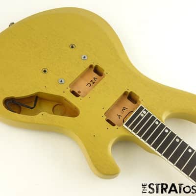 Gibson USA Victory Model BODY & NECK Mahogany American TV Yellow Satin image 2