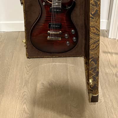 PRS McCarty 594 Soapbar Wood Library 10-Top Brazilian Rosewood Fretboard, Korina Body - 2018 - Fire Red Burst image 11